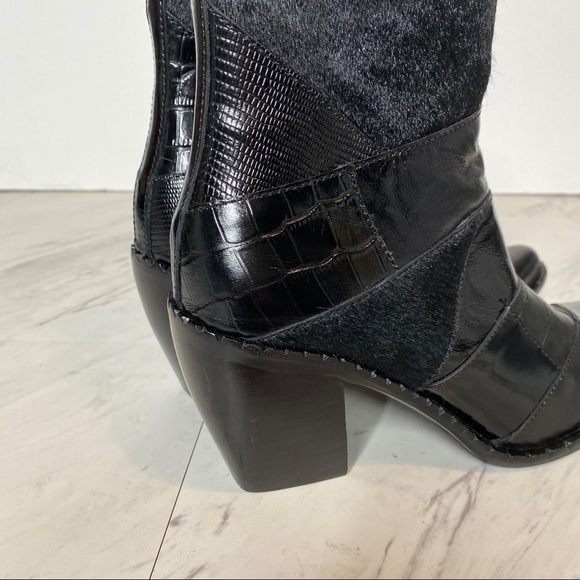 Jeffrey Campbell Caballeros Black Western Boot 6 - Picture 11 of 15